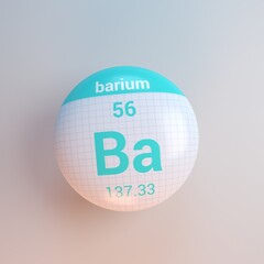 3D rendering periodic table icon