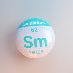 3D rendering periodic table icon