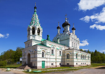 Fototapeta premium Церковь Троицы Живоначальной на Парусинке. Ивангород. Ленинградская область. Россия.