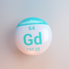 3D rendering periodic table icon
