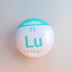 3D rendering periodic table icon