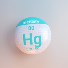 3D rendering periodic table icon