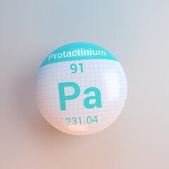 3D rendering periodic table icon