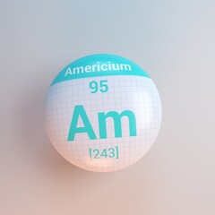 3D rendering periodic table icon