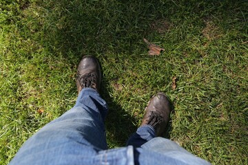 Shoes in Grass