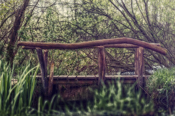 Fototapeta premium Small bridge over a little river