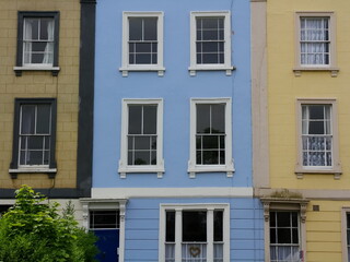 Fototapeta na wymiar Blue House (Colourful Houses)