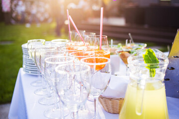 catering is outside on event