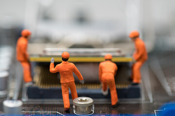 Miniature worker maintenance mainboard computer