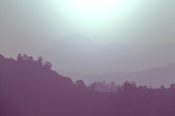 Mountains silhouette