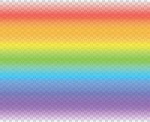 Horizontal rainbow background. A natural pattern from the rainbow. Vector illustration.