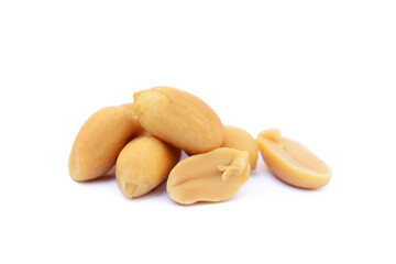  Roasted peanuts snack isolated on a white background
