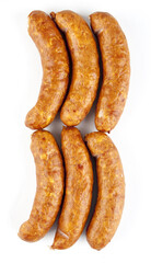 sausage on white background