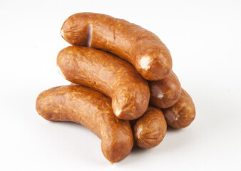 Sausage on a white background