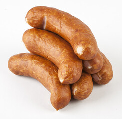 Sausage on a white background