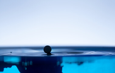 drop of ink falling