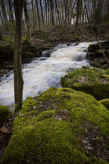 Swazye Falls in Ridgeville, Ontario in spring.
