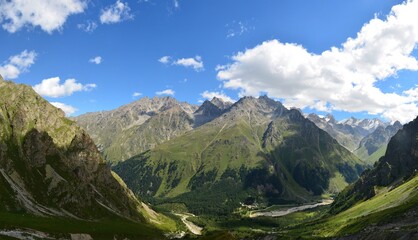 in the foothills of Mount Elbrus