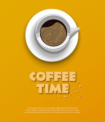 coffee time concept design background
