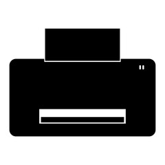 Printer  the black color icon .