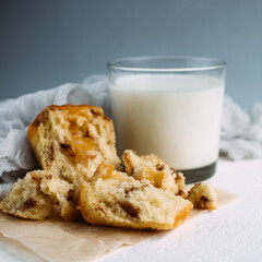 Muffin with milk