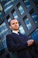 Portrait of serious businessman