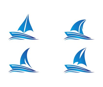 sail boat logo , boat logo design