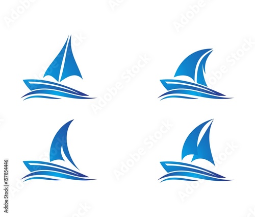 "sail boat logo , boat logo design" Stock image and ...