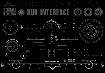 Futuristic virtual graphic touch user interface, target