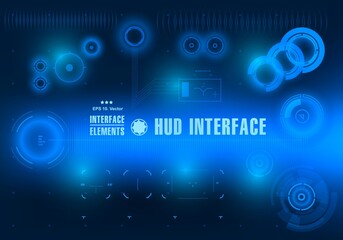 Futuristic virtual graphic touch user interface, target