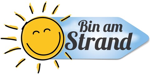 Bin am Strand