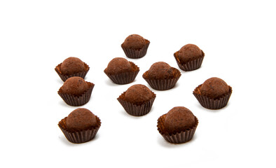 Brown chocolate truffle