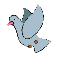 Dove the bird of peace icon vector illustration  graphic  design