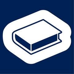 Closed book icon - Illustration