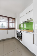 White kitchen with modern cupboards