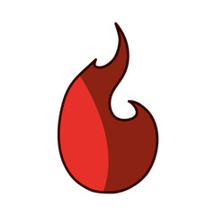 Fire burn flamme icon vector illustration graphic design