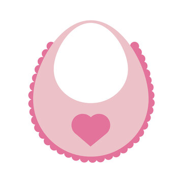 bib baby or shower related  icon image vector illustration design 