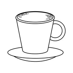 Delicious coffee cup icon vector illustration graphic design