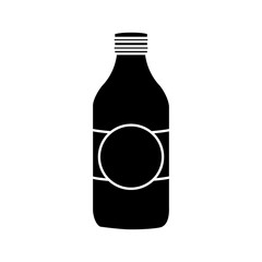 water bottle icon over white background. vector illustration
