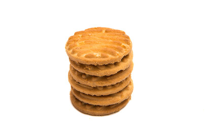Butter biscuits isolated