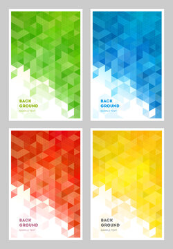 Abstract geometric background design template