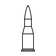 bullet icon over white background. vector illustration