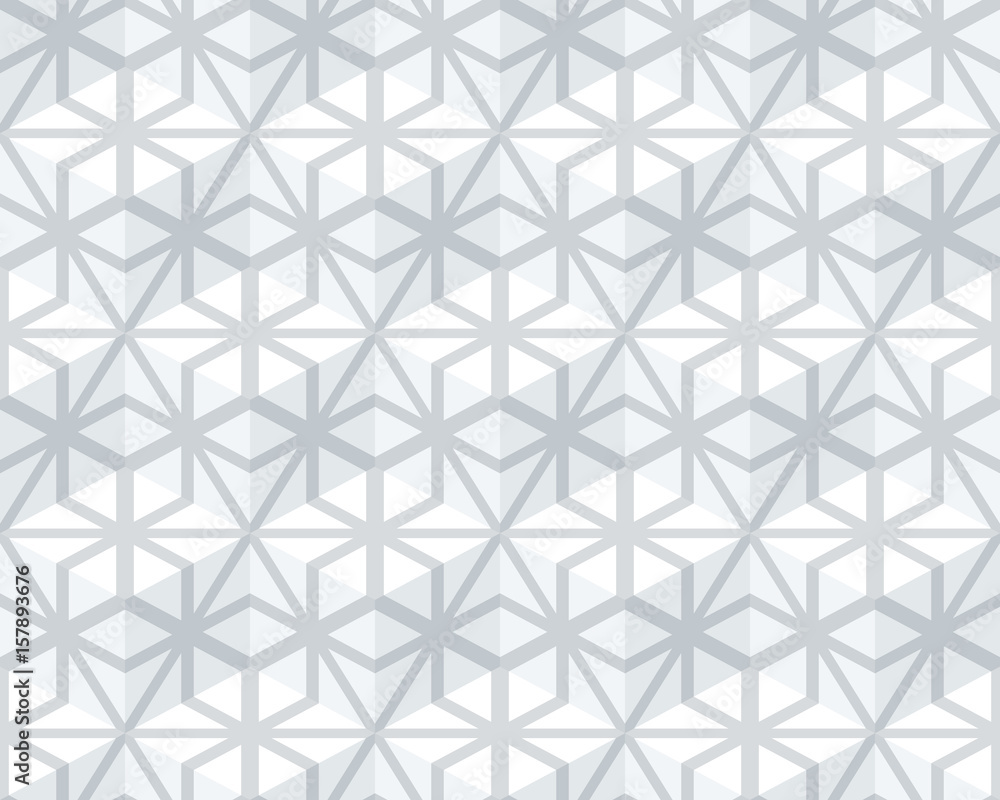 Poster seamless pattern from monochrome isometric cubes. cuba on a white background. the pattern of lines.