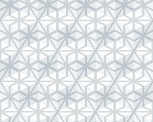 Seamless pattern from monochrome isometric cubes. Cuba on a white background. The pattern of lines.