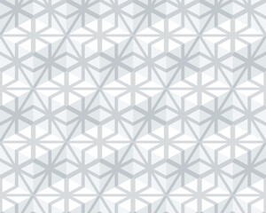 Seamless pattern from monochrome isometric cubes. Cuba on a white background. The pattern of lines.