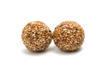 Roasted thala balls isolated