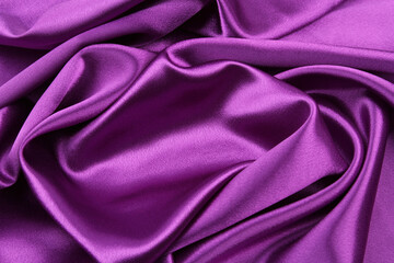 Obraz premium Purple silk fabric
