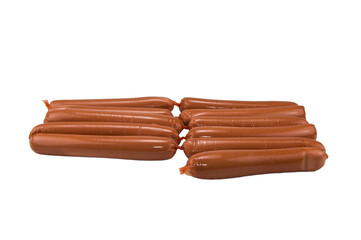 sausages on a white background