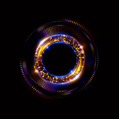 Abstract background. luminous swirling. Elegant glowing circle. .Sparking particle. Space tunnel. Glossy jellyfish. Colorful ellipse. Glint sphere