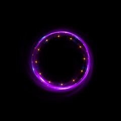 Abstract background. luminous swirling. Elegant glowing circle. .Sparking particle. Space tunnel. Glossy jellyfish. Colorful ellipse. Glint sphere